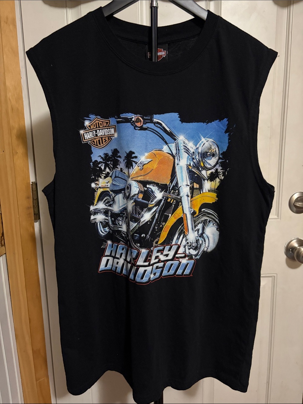 Harley Davidson Double Graphic Black Tank Top Cayman Islands